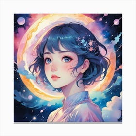 Anime Girl Canvas Print