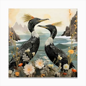 Bird In Nature Cormorant 4 Canvas Print