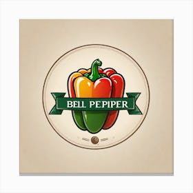 Bell Pepper Logo 5 Canvas Print