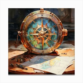 Compass 11 Canvas Print