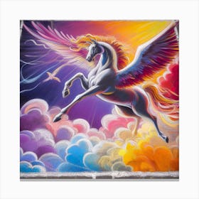 Rainbow Horse 1 Canvas Print