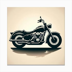 Motorcycle Silhouette 1 Canvas Print