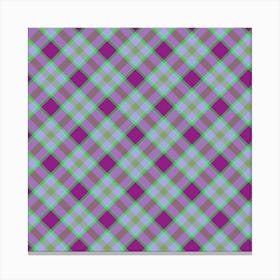 Plaid Fabric 27 Canvas Print