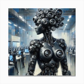 Robot Woman 6 Canvas Print