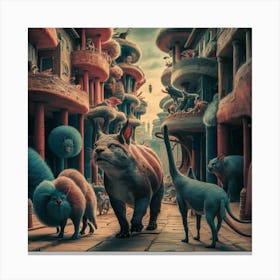 City Of Animals Canvas Print