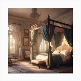 Fairytale Bedroom Canvas Print