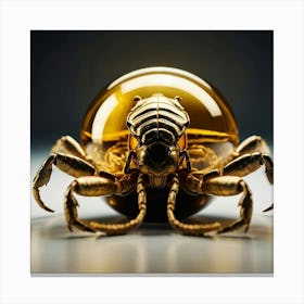 Scorpion In A Glass Canvas Print