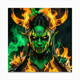 Elven Warrior Canvas Print