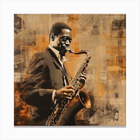 Saxophone Player 35 Canvas Print