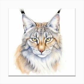 Island Lynx Cat Portrait 2 Canvas Print