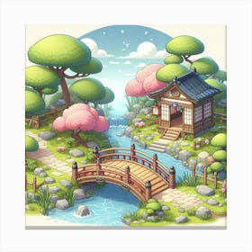 Japanese Village Canvas Print