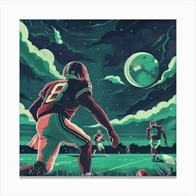A Football Game Lofi Illustration 1718670653 3 Canvas Print