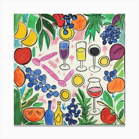 Summer Wine Matisse Style 8 Canvas Print