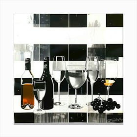 Cocktails Bar Near Me - Wine And Grapes Canvas Print