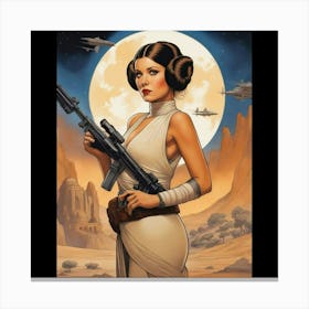 Star Wars Leia 1 Canvas Print