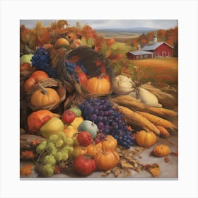 Harvest Basket Canvas Print