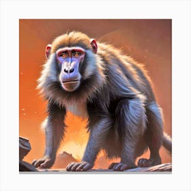 Baboon 4 Canvas Print