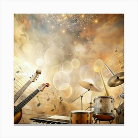 Music Background 30 Canvas Print