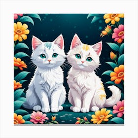 Cute Kittens Canvas Print