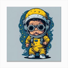 Astronaut Baby Canvas Print