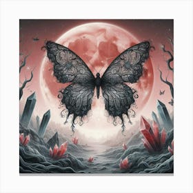 Butterfly Of The Night 1 Canvas Print