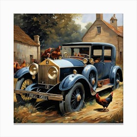 The other Rolls Royce to keep chickens in Canvas Print