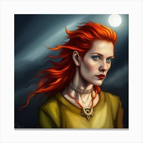 Viking Witch Canvas Print