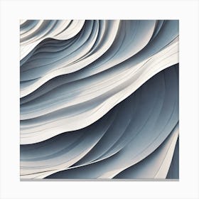 Abstract Wavy Pattern 2 Canvas Print