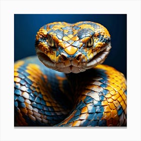 Watercolour Python Snake Canvas Print