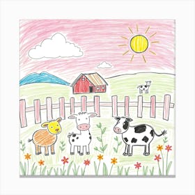 Farm Animals Canvas Print