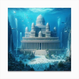 Underwater Palace Canvas Print