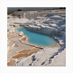 Turkish Hot Springs 1 Canvas Print