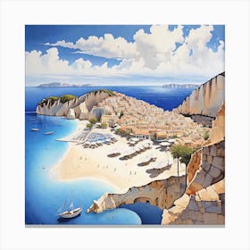 Aegean Seascape Canvas Print