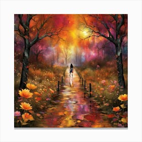 Path In The Forest Canvas Print