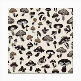 Mushroom Pattern 5 Canvas Print