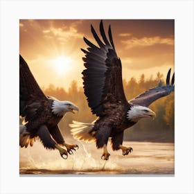 Bald Eagles Canvas Print