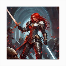 Elven Warrior Canvas Print