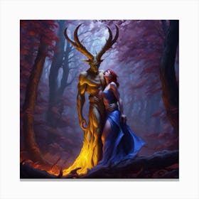 Demon Lovers 1 Canvas Print