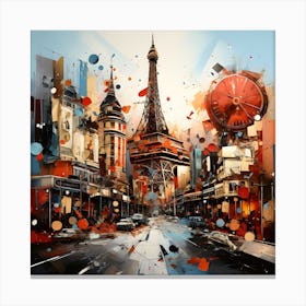 Paris Cityscape Canvas Print