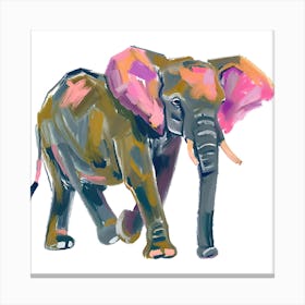 African Elephant 01 Canvas Print