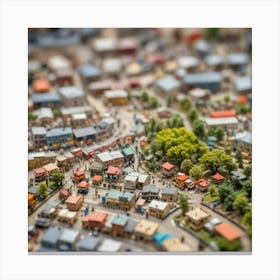 Miniature Town Canvas Print