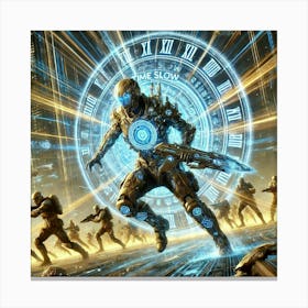 A Dynamic Depiction Of The Time Slow Ability Used Canvas Print