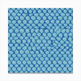 Blue Mosaic Tile Canvas Print