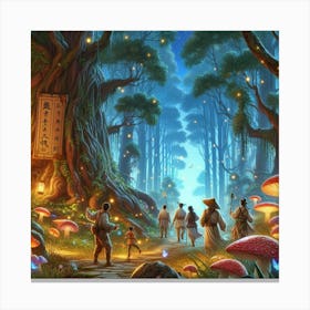 Asian Forest Canvas Print