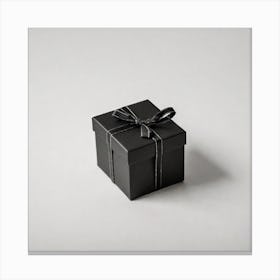 Black Gift Box 2 Canvas Print