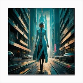 Futuristic Cityscape 30 Canvas Print