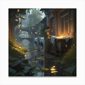 City At Night Canvas Print