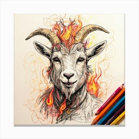 Goat! 25 Canvas Print