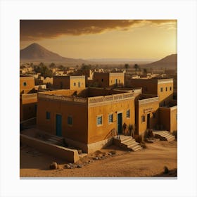 Egypt At Sunset Canvas Print