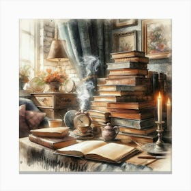 Bookshelf Canvas Print